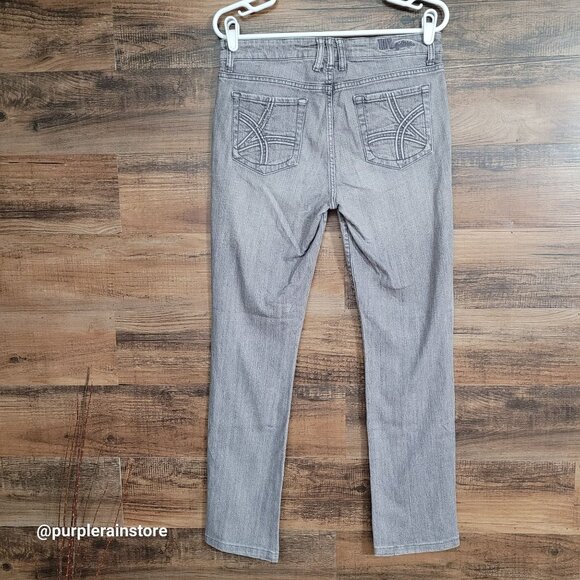 Kut From The Kloth Jeans Size 8 Skinny Mid Rise Gray Wash Stretch Denim - Picture 2 of 13